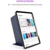 imagetomtoc Vertical iPad Pro TriMode Case for 11inch iPad Pro M2ampampM1 Protective Case with iPad Pencil Holder Magnetic Kickstand for 3 Use Modes Support iPad Pencil Wireless ChargingDark Blue