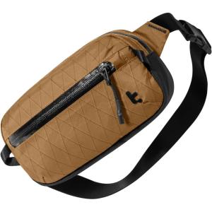 imagetomtoc 35L XPac Sling Bag with RFID Blocking Crossbody Bag Minimalist Chest Shoulder Pack for MenWomen Waterresistant Lightweight Casual Funny Pack for TravelDaily CommuteXPac Brown