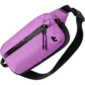imagetomtoc 35L XPac Sling Bag with RFID Blocking Crossbody Bag Minimalist Chest Shoulder Pack for MenWomen Waterresistant Lightweight Casual Funny Pack for TravelDaily CommuteXPac Purple