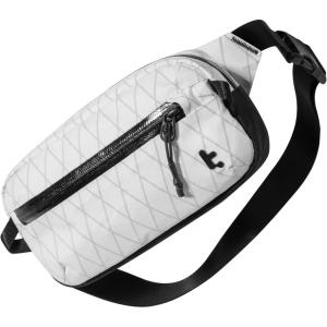 imagetomtoc 35L XPac Sling Bag with RFID Blocking Crossbody Bag Minimalist Chest Shoulder Pack for MenWomen Waterresistant Lightweight Casual Funny Pack for TravelDaily CommuteXpac White