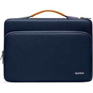 imagetomtoc 360 Protective Laptop Carrying Case compatible with 14inch MacBook Pro M5M4M3M2M1 ProMax A3434 A3112 A3401 A3185 20252021 12913 Inch iPad ProAir WaterResistant Accessory Sleeve BagNavy Blue