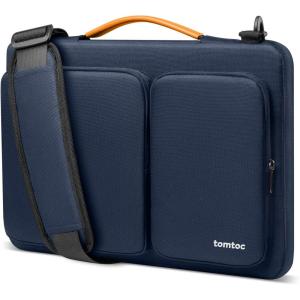 imagetomtoc 360 Protective Laptop Shoulder Bag for 156 Inch Laptop Fit Acer Aspire 357 Dell InspironXPS ASUS ROGTUF Lenovo ThinkPad LETPV Waterproof Accessory CaseDark Blue