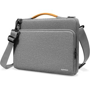 imagetomtoc 360 Protective Laptop Shoulder Bag for 156 Inch Lenovo IdeaPad Gaming 3 Acer Nitro 5 Gaming Laptop ASUS 15616 Inch ASUS Strix G16G15 Dell XPS 17 WaterResistant Accessory Carrying CaseGray