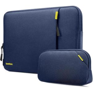 imagetomtoc 360 Protective Laptop Sleeve Set for 13inch MacBook Air M4A3240 2025 M3A3113 M2A2681 M1A2337 13inch MacBook Pro M2A2686 M1A2338 WaterResistant Laptop Case with Accessory PouchNavy Blue