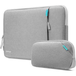 imagetomtoc 360 Protective Laptop Sleeve Set for 13inch MacBook Air M4A3240 2025 M3A3113 M2A2681 M1A2337 13inch MacBook Pro M2A2686 M1A2338 WaterResistant Laptop Case with Accessory PouchGray