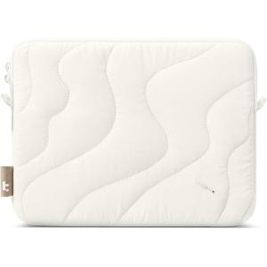 imagetomtoc 360 Protective Puffy Laptop Sleeve for 16inch MacBook Pro M4M3M2M1 ProMax A3403 A3186 A2991 A2780 A2485 20242019 Quilted Design Soft Cute Puffer Bag Computer Case for Dell XPS 16 LaptopSnowberg