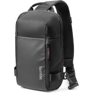 imagetomtoc 5L Compact Sling Backpack for Men Women Lightweight Crossbody Shoulder Bag for 11 inch iPad Pro M5M4 iPad Air M3M2 11quot iPad A16 Nintendo Switch 2Rog Xbox Ally X EDC Daypack  XS SizeBlack