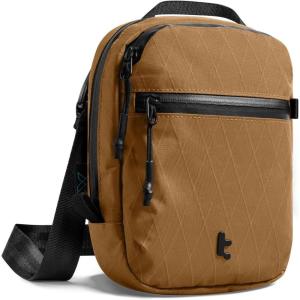 imagetomtoc AviatorT37 Travel Crossbody Sling Bag with RFID Blocking Holds 46 Passports with Antitheft Lockable Zippers Multiple Pockets for Cards ampamp Documents  Organizer for Daily UseXpac Brown