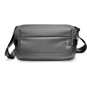 imagetomtoc Compact EDC Sling Bag Minimalist Chest Shoulder Backpack Crossbody Bag for Men Women Lightweight Carry Casual BagBlackm