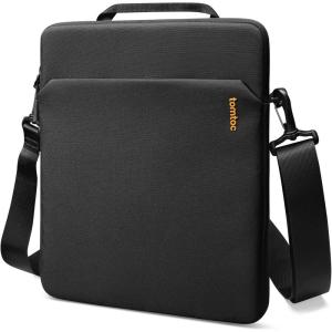 imagetomtoc LightB19 Slim 11 Inch Tablet Sleeve Bag for 2025 11inch iPad A16 iPad Air M3 iPad Pro M4M2M1 iPad Air M2 2024 iPad 109 Light Shoulder Bag with Acessories Storage EcoFriendly FabricBlack