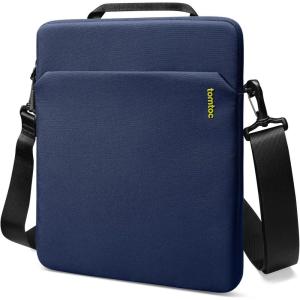 imagetomtoc LightB19 Slim 11 Inch Tablet Sleeve Bag for 2025 11inch iPad A16 iPad Air M3 iPad Pro M4M2M1 iPad Air M2 2024 iPad 109 Light Shoulder Bag with Acessories Storage EcoFriendly FabricNavy Blue