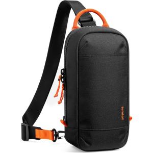 imagetomtoc Sling Crossbody Bag for Nintendo Switch 2 Protective Travel Chest Carrying Gaming Pouch with 8 Game Cartridges SlotsBlack