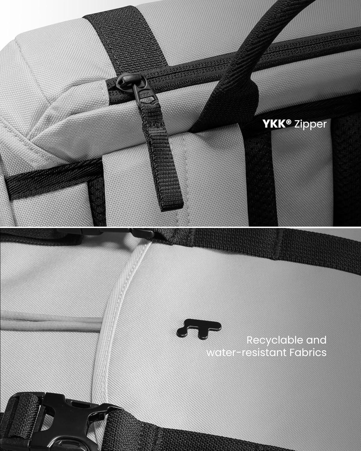 imagetomtoc Flap Laptop Backpack Lightweight WaterResistant Casual Daypack Durable Workpack Vintage Classic Rucksack for 13156 Inch Laptop perfect for Campus Street 22L BlackGray