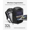 imagetomtoc Laptop Backpack 32L Large Business Work Bag Fits 15616 Inch Laptop WaterResistant Durable Computer Travel Backpack for Business Trip Weekend Getaway