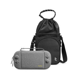 imagetomtoc G50 Switch 2 JoyCarry Kit G50 Sling Crossbody Bag and G05S3 Slim Case for Nintendo Switch 2 Protective Travel Carrying Gaming PouchBlack and Gray
