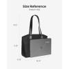 imagetomtoc Laptop Tote Bag for Women 1316 Inch Waterresistant Laptop Work Tote with Device Compartment 10L18L Shoulder BagBlack