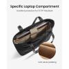 imagetomtoc Laptop Tote Bag for Women 1316 Inch Waterresistant Laptop Work Tote with Device Compartment 10L18L Shoulder BagBlack