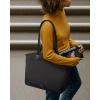 imagetomtoc Laptop Tote Bag for Women 1316 Inch Waterresistant Laptop Work Tote with Device Compartment 10L18L Shoulder BagBlack