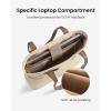 imagetomtoc Laptop Tote Bag for Women 1316 Inch Waterresistant Laptop Work Tote with Device Compartment 10L18L Shoulder BagKhaki