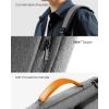 imagetomtoc 360 Protective Laptop Shoulder Bag for 16inch MacBook Pro M5M4M3M2M1 ProMax 20262019 Waterresistant Sleeve for Dell XPS 15 Surface Book 3 The New Razer Blade 16Gray