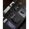 imagetomtoc Sling Bag for Handheld Gaming Console Slim Case Crossbody Travel Carrying Pouch for Steam Deck ROG Xbox Ally X Switch 2 PS Portal Case Rolltop Bag for Charging Cable amp Accessories