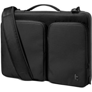 imagetomtoc 360 Protective Laptop Shoulder Bag for 16inch MacBook Pro M5M4M3M2M1 ProMax 20262019 Waterresistant Sleeve for Dell XPS 15 Surface Book 3 The New Razer Blade 16Premium Black
