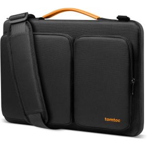 imagetomtoc 360 Protective Laptop Shoulder Bag for 16inch MacBook Pro M5M4M3M2M1 ProMax 20262019 Waterresistant Sleeve for Dell XPS 15 Surface Book 3 The New Razer Blade 16Black
