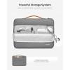 imagetomtoc 360 Protective Laptop Carrying Case Compatible with 14inch MacBook Pro M5 ProMax 2026 A3426 A3427 M4M3M2M1 ProMax 12913 Inch iPad ProAir WaterResistant Accessory Sleeve BagDark Gray