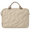 imagetomtoc 1316 Inch Protective Puffy Laptop Carrying Bag for Women Lightweight Work Laptop Briefcase Fits Macbook AirProNeoNatural Sand