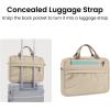 imagetomtoc 1316 Inch Protective Puffy Laptop Carrying Bag for Women Lightweight Work Laptop Briefcase Fits Macbook AirProNeoNatural Sand