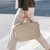 imagetomtoc 1316 Inch Protective Puffy Laptop Carrying Bag for Women Lightweight Work Laptop Briefcase Fits Macbook AirProNeoNatural Sand
