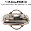 imagetomtoc 1316 Inch Protective Puffy Laptop Carrying Bag for Women Lightweight Work Laptop Briefcase Fits Macbook AirProNeoNatural Sand