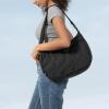 imagetomtoc Puffer Sling Crossbody Bag for Women Trendy Nylon Quilted Crescent Shoulder Bag Purses Puffy Travel Hobo HandbagBlackm