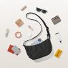 imagetomtoc Puffer Sling Crossbody Bag for Women Trendy Nylon Quilted Crescent Shoulder Bag Purses Puffy Travel Hobo HandbagBlacks