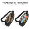 imagetomtoc Puffer Sling Crossbody Bag for Women Trendy Nylon Quilted Crescent Shoulder Bag Purses Puffy Travel Hobo HandbagBlacks