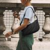imagetomtoc Puffer Sling Crossbody Bag for Women Trendy Nylon Quilted Crescent Shoulder Bag Purses Puffy Travel Hobo HandbagBlacks