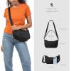 imagetomtoc Puffer Sling Crossbody Bag for Women Trendy Nylon Quilted Crescent Shoulder Bag Purses Puffy Travel Hobo HandbagBlacks
