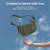 imagetomtoc Puffer Sling Crossbody Bag for Women Trendy Nylon Quilted Crescent Shoulder Bag Purses Puffy Travel Hobo HandbagGreens