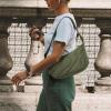 imagetomtoc Puffer Sling Crossbody Bag for Women Trendy Nylon Quilted Crescent Shoulder Bag Purses Puffy Travel Hobo HandbagGreens