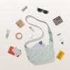 imagetomtoc Puffer Sling Crossbody Bag for Women Trendy Nylon Quilted Crescent Shoulder Bag Purses Puffy Travel Hobo HandbagLight Blues