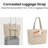 imagetomtoc Puffy Laptop Tote Bag for Women 10L135175L Puffer Work Tote with Padded Laptop Compartment for 1316inch LaptopDune Shade