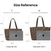 imagetomtoc Puffy Laptop Tote Bag for Women 10L135175L Puffer Work Tote with Padded Laptop Compartment for 1316inch LaptopEarthshade