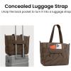imagetomtoc Puffy Laptop Tote Bag for Women 10L135175L Puffer Work Tote with Padded Laptop Compartment for 1316inch LaptopEarthshade