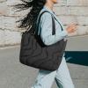 imagetomtoc Puffy Laptop Tote Bag for Women 10L135175L Puffer Work Tote with Padded Laptop Compartment for 1316inch LaptopLavascape