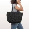 imagetomtoc Puffy Laptop Tote Bag for Women 10L135175L Puffer Work Tote with Padded Laptop Compartment for 1316inch LaptopLavascape