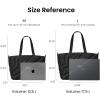 imagetomtoc Puffy Laptop Tote Bag for Women 10L135175L Puffer Work Tote with Padded Laptop Compartment for 1316inch LaptopLavascape