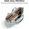 imagetomtoc Puffy Laptop Tote Bag for Women 10L135175L Puffer Work Tote with Padded Laptop Compartment for 1316inch LaptopLight Blue
