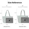 imagetomtoc Puffy Laptop Tote Bag for Women 10L135175L Puffer Work Tote with Padded Laptop Compartment for 1316inch LaptopLight Blue