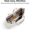 imagetomtoc Puffy Laptop Tote Bag for Women 10L135175L Puffer Work Tote with Padded Laptop Compartment for 1316inch LaptopSnowberg