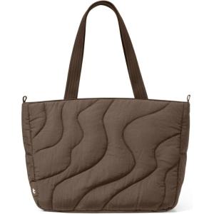 imagetomtoc Puffy Laptop Tote Bag for Women 10L135175L Puffer Work Tote with Padded Laptop Compartment for 1316inch LaptopEarthshade